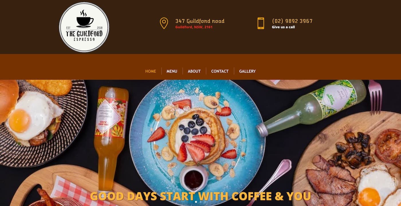 The Guildford Espresso website